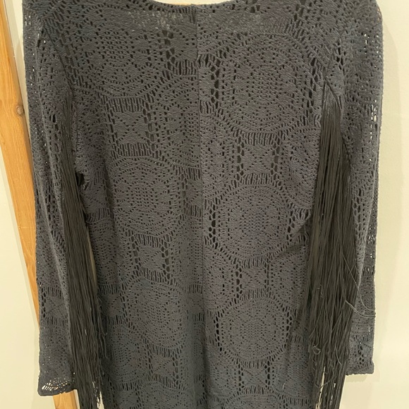 Idyllwind by Miranda Lambert crochet dress with fringe sleeves. Size Sm. - Picture 3 of 5